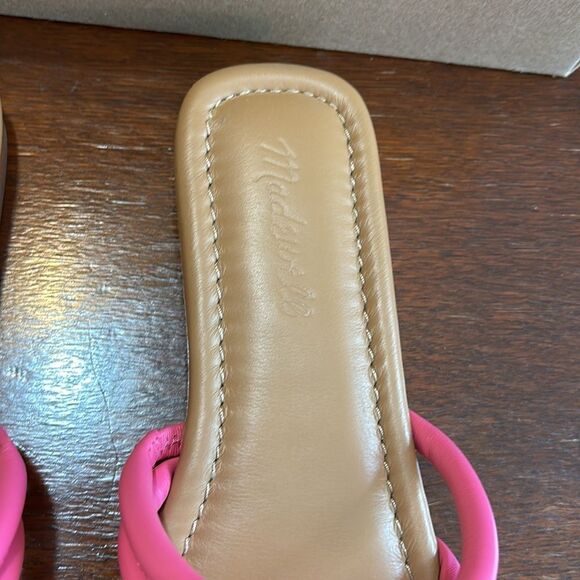 Madewell sandals Cloud Lift bombe slides leather pink 9 NWT - Picture 5 of 9